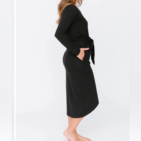 SMASH & TESS REBECCA WRAP DRESS black xxs - Picture 2 of 8